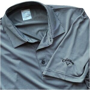 Callaway Opti-Dri Performance Mens Size Large Golf Polo Shirt Gray Lightweight